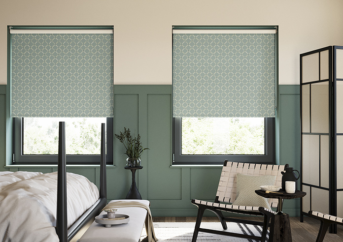 Gianna, Antique Blue - Twist&Fit Roller Blind - Image 3